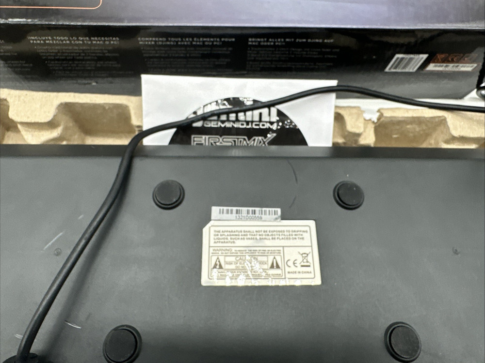 Gemini Firstmix Digital USB DJ Controller For PC for Microsoft & Apple w/ Disc