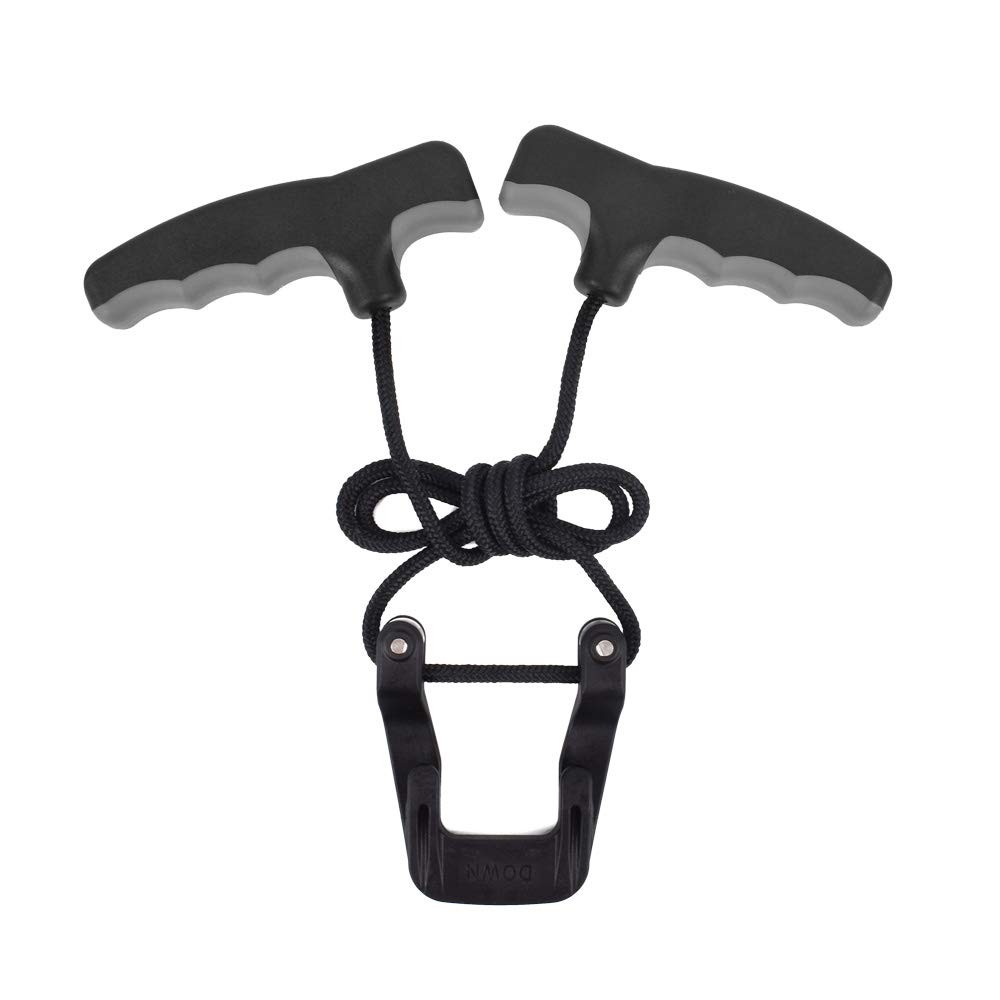 Compound Bow Crossbow Rope Cocking Device Pull Aid 4-Finger Silicone Wrapped Ha