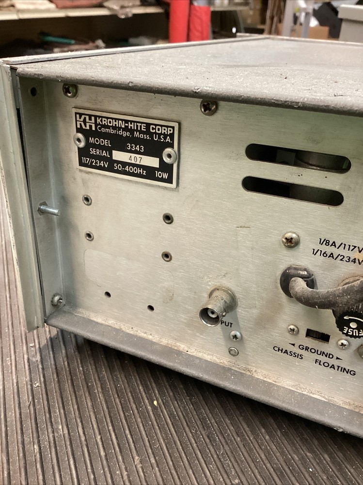 Krohn-Hite model #3343R Filter