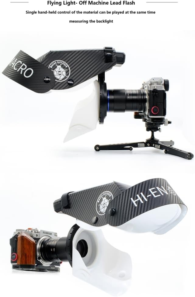 Guage 6Pcs Macro Flash Diffuser Softbox Reflector Kit for Godox MF12 Flash Light