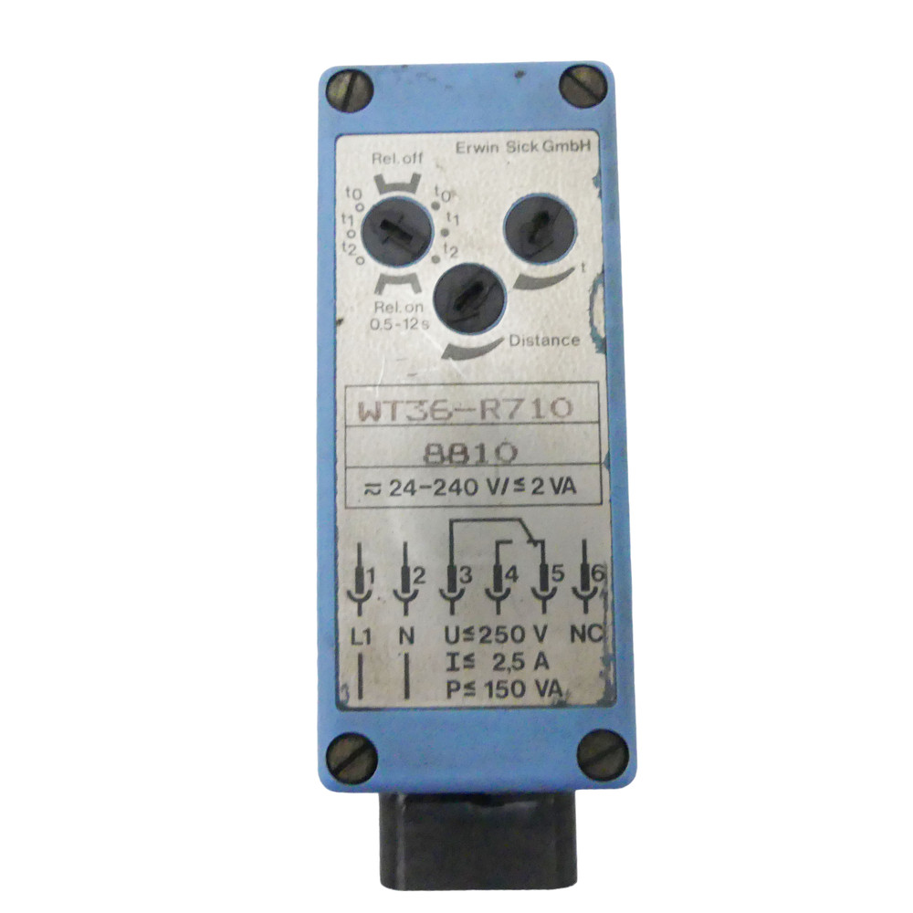 SICK WT36-R710 retro-reflective light sensor -used-