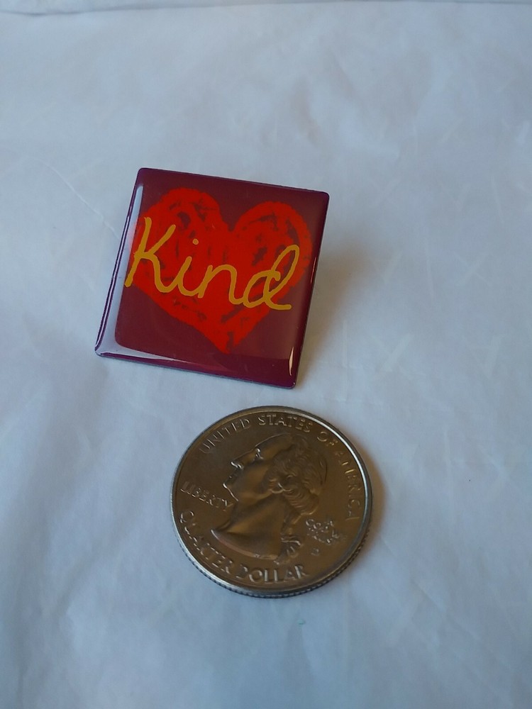 Red Heart Penzeys Square Lapel Pin