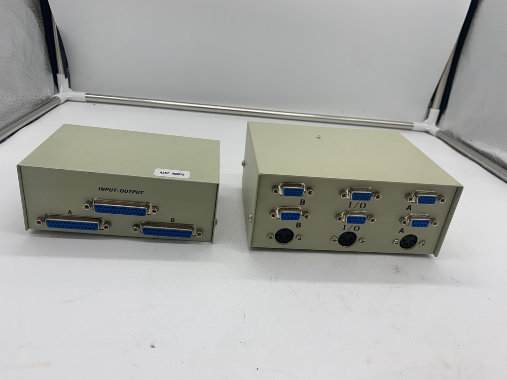 (1) 3 Port Data Transfer Switch and (1) 9 port Data Transfer Switch