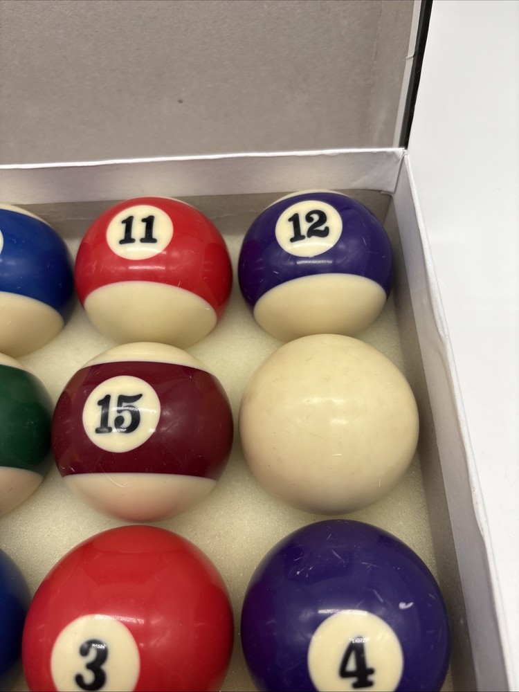 Vintage Billiards Pool Ball Set