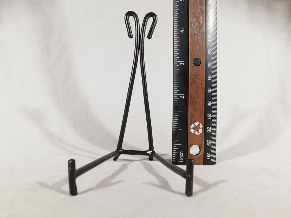 Easel Display Stand with Scroll Design! Black Iron Medium Size