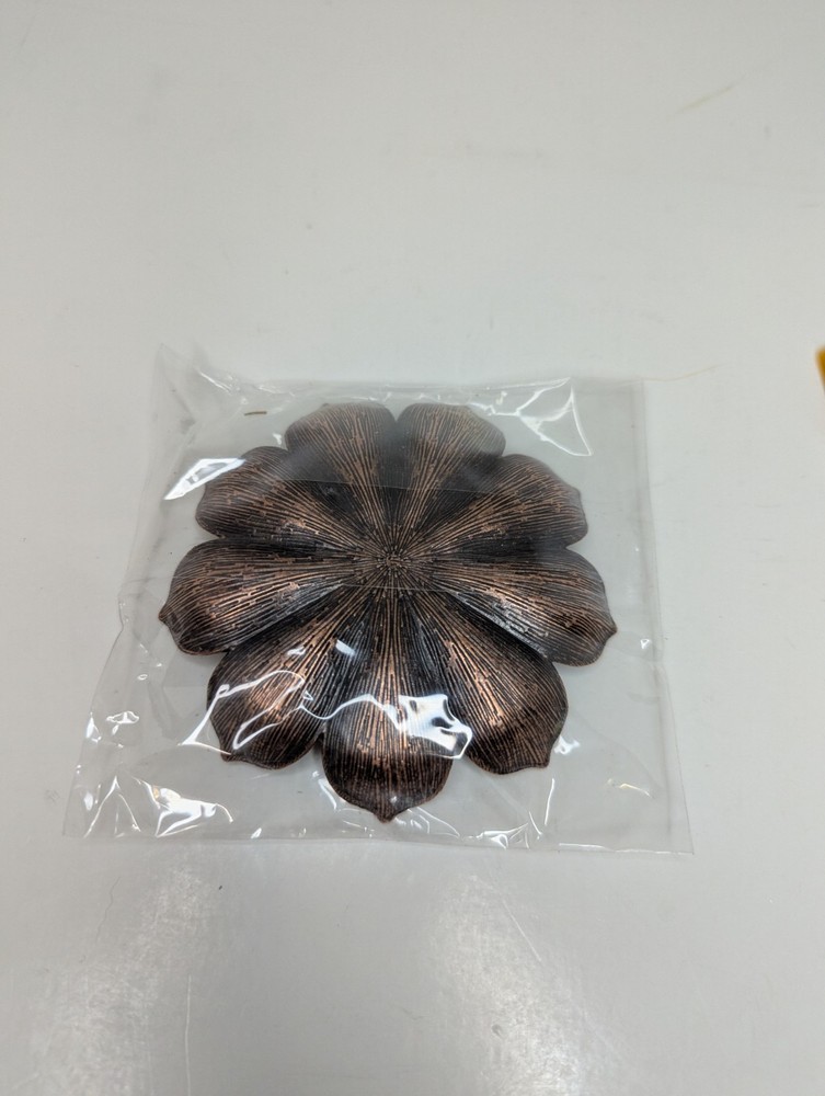 Lotus Flower Copper Multi-size Incense Holder w/ Dusting Brush