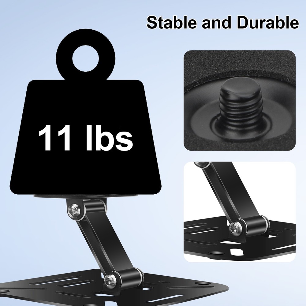 Projector Wall Ceiling Mount Foldable Table Stand 180°Adjustable for Home Office