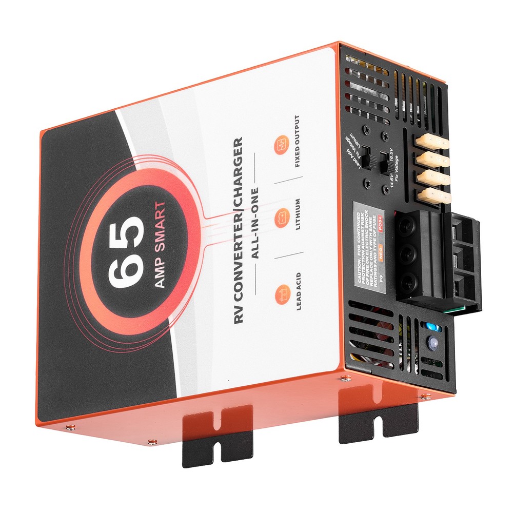 Uimoso 65 Amp RV Power Converter, 110V AC to 12V DC Battery Charger