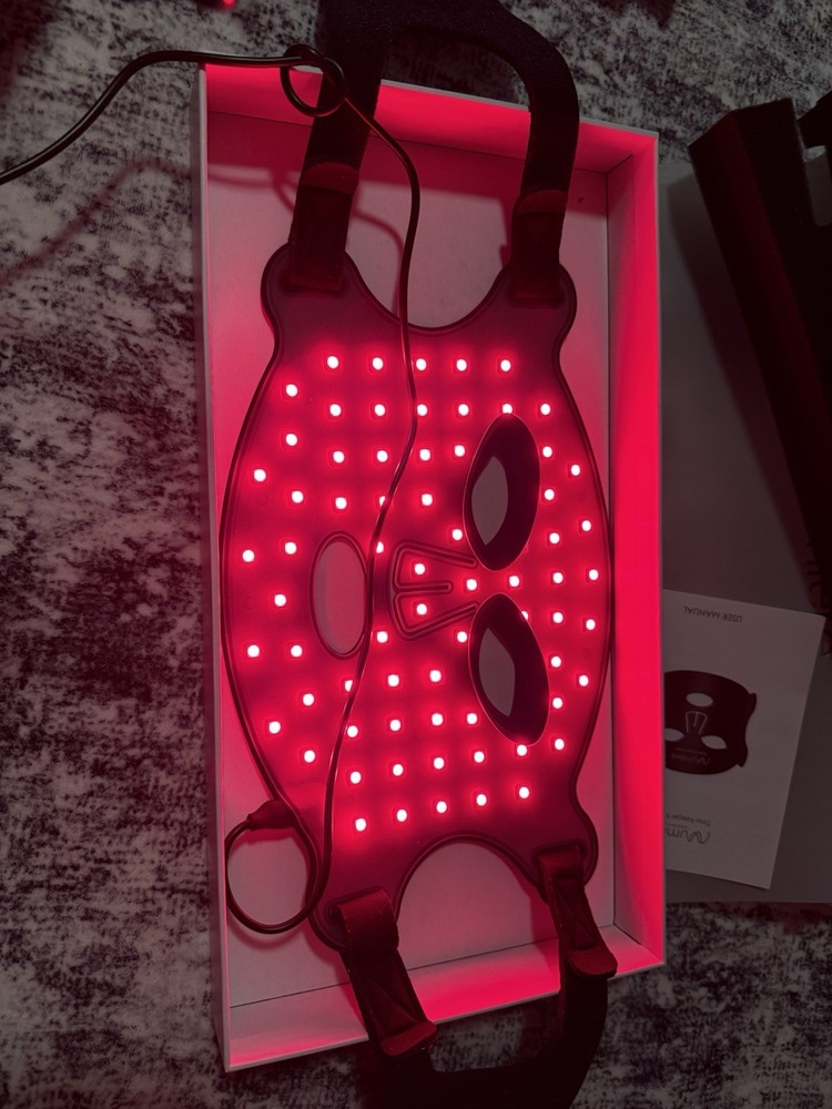 Numiere Time Keeper LED Therapy Face Mask Red/Blue/NIR Light NEEDS CHARGER CABLE