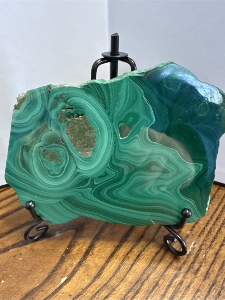 Malachite Slab With Stand