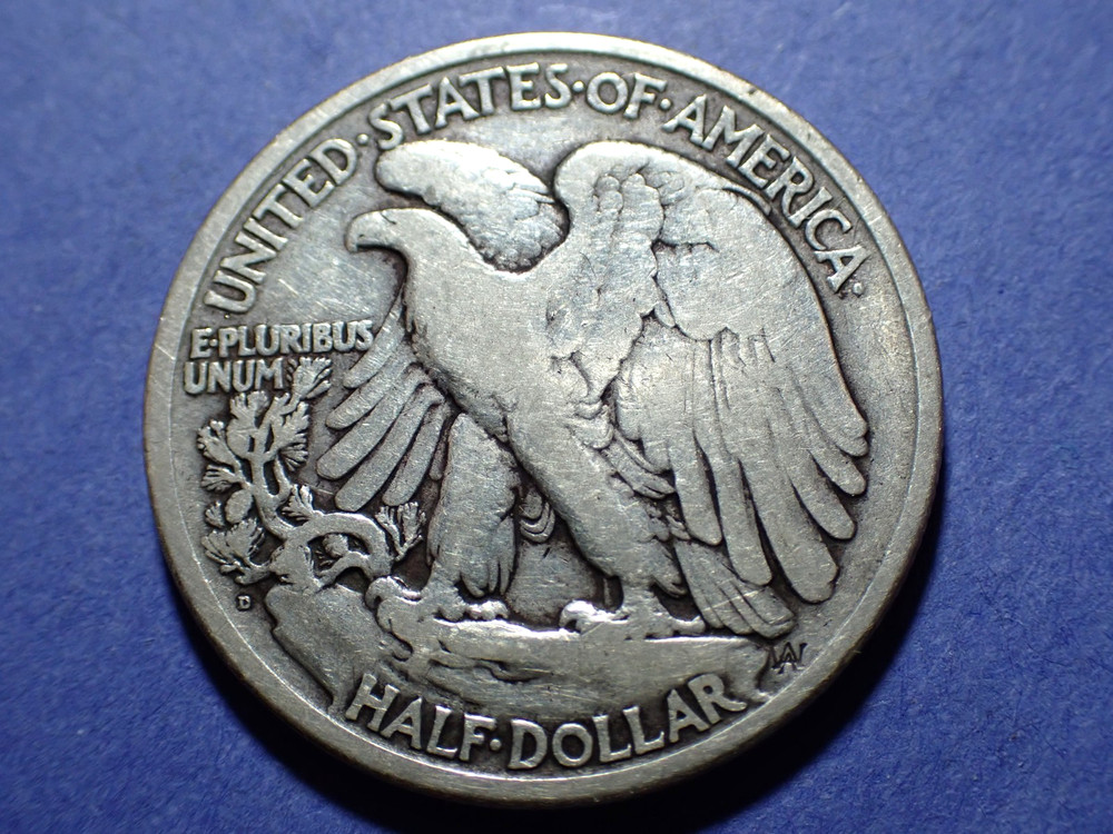 1918-D Walking Liberty Half Dollar Fine