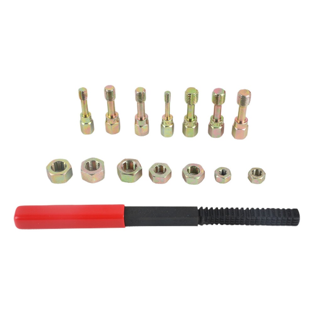 Thread Repair Thread Chaser Tool Set-15PCS Thread Cleaner Rethreading Master Kit