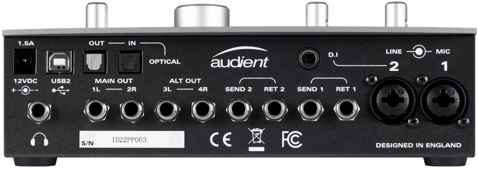 Audient iD22 AD/DA Interface and Monitoring System