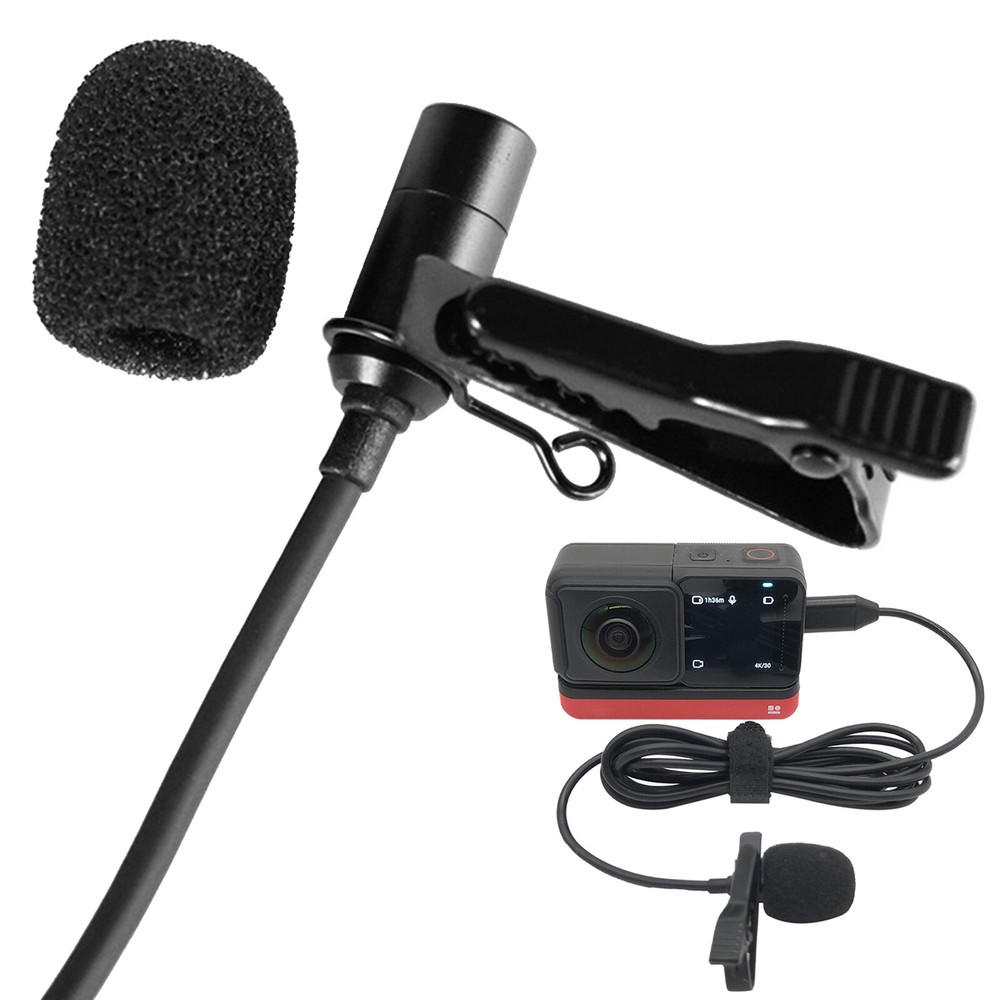 Type-C Lavalier External Wired Omnidirectional Microphone for Insta360 ONE R