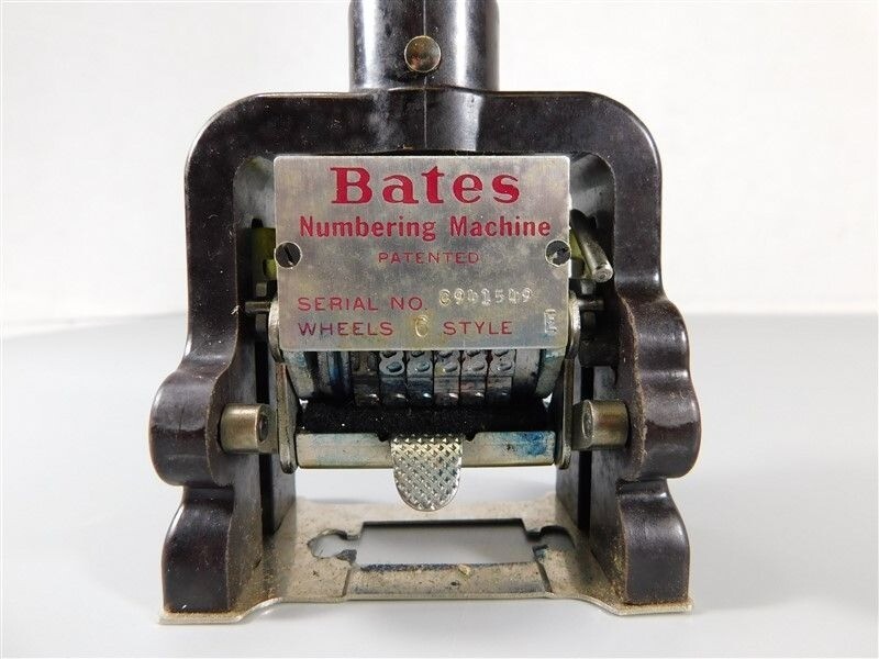 9815/490 Bates Numbering Machine Multiple 4 Movement