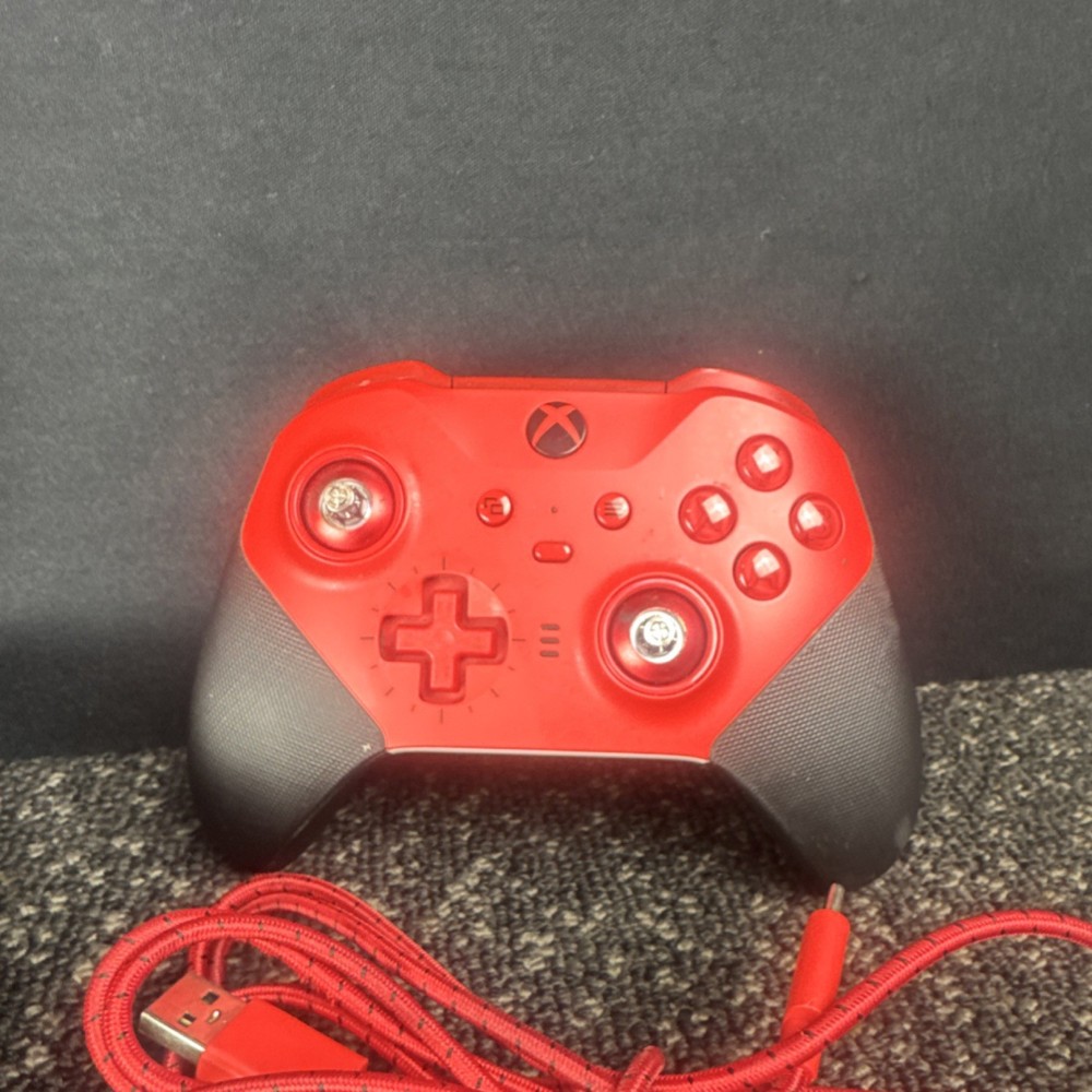 Microsoft Xbox Elite Series 2 Red Controller Bundle with Carrying Case