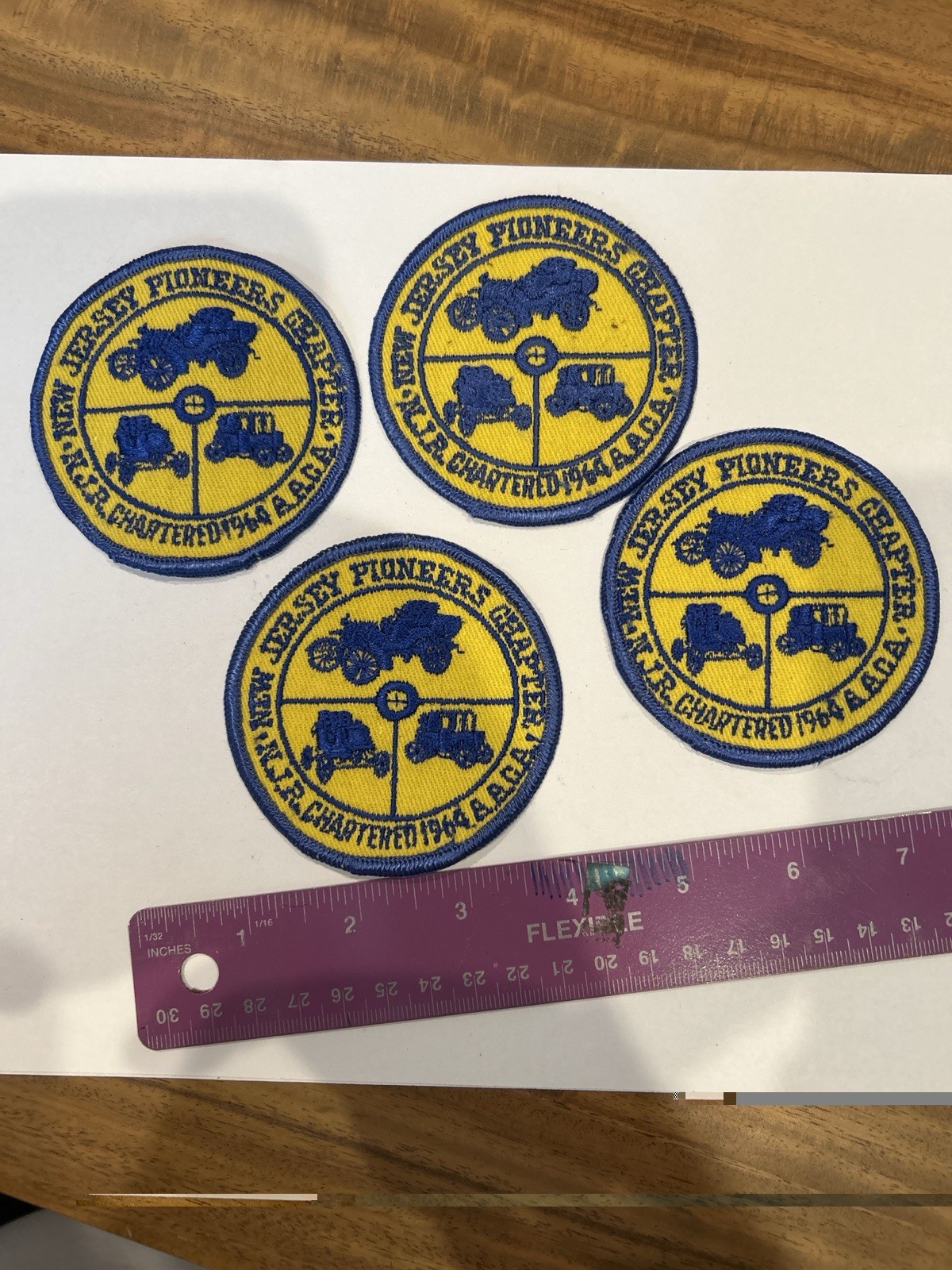 Lot of 19 Vtg Auto Club Patches Pins Buckles Stickers Cadillac Olds AACA Offy