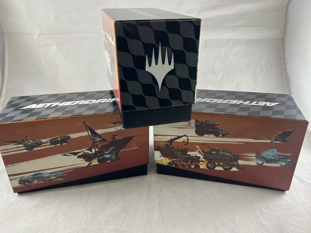 3x MTG Aetherdrift Finish Line Bundle Storage Box (empty)