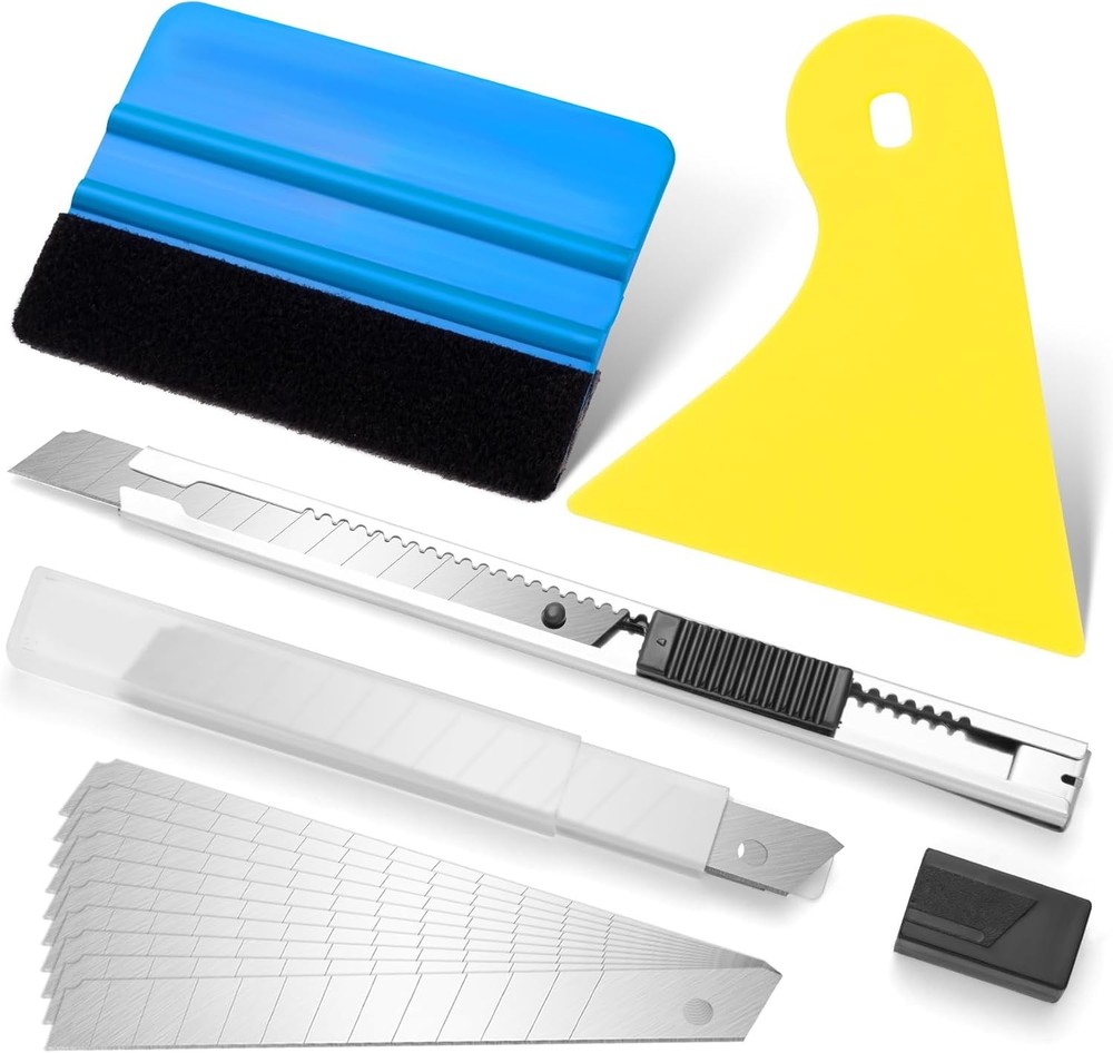 Window Tint Kit, Vinyl Wrap Tool Tools, 13-PACK, black