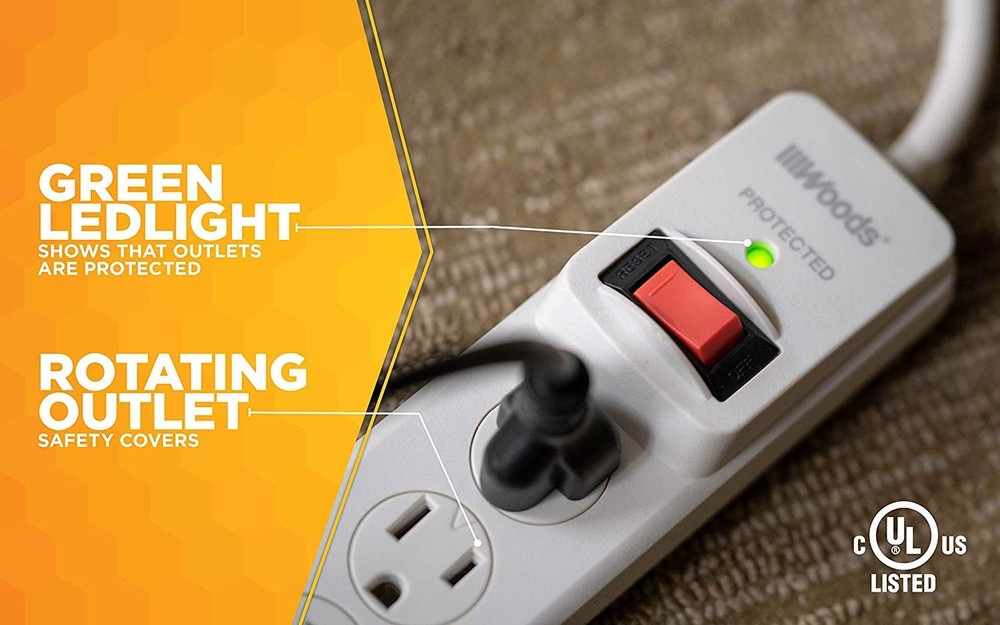 Surge Protector with Safety Overload Feature