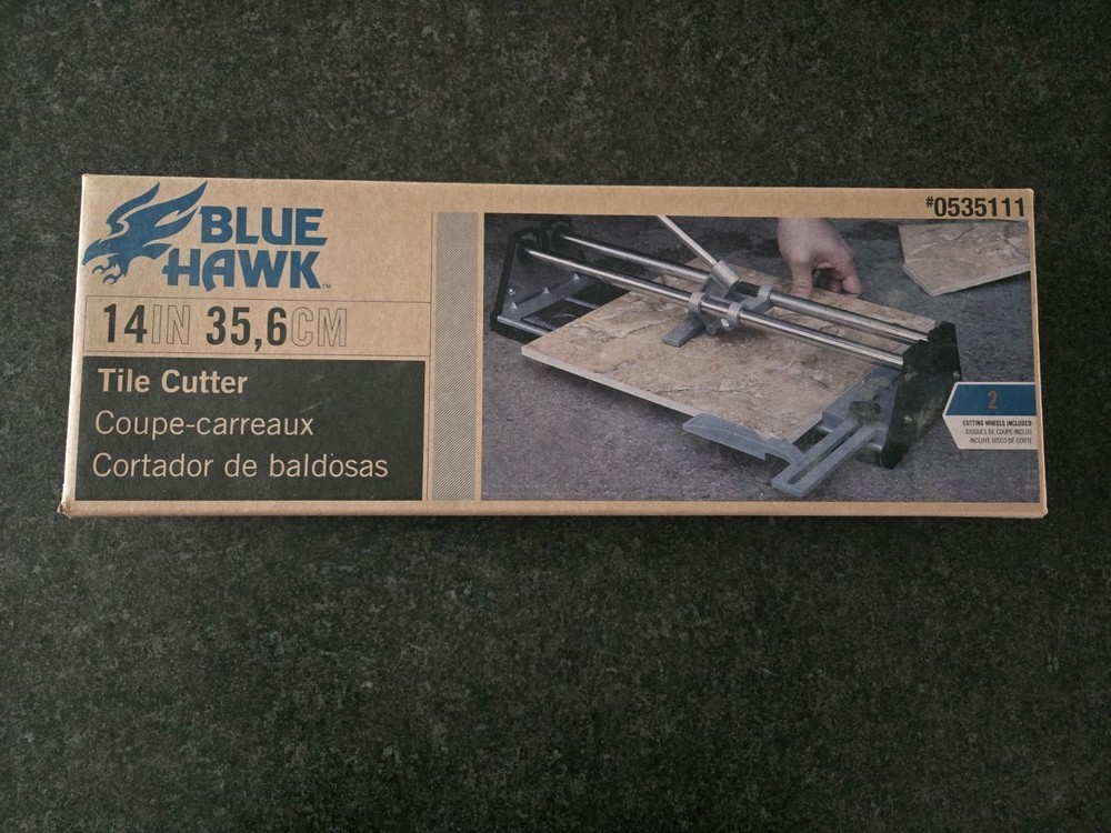 Blue Hawk Tile Cutter 14 Inch Model 0535111 Used