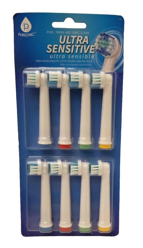 Genuine Pursonic Replacement Toothbrush Heads 8 Pack