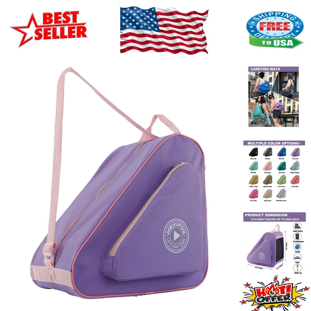 Waterproof Skate Bag for Ice, Inline & Roller Skates – Multiple Colors