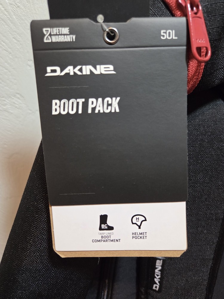 Dakine Boot Pack 50L Snowboard / Ski Boot Pack (Black/Red)