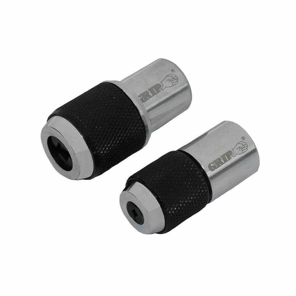 2pc GRIP TOOLS 3/8" DR. ADJUSTABLE THREAD TAP EASY OUT SOCKET SET RATCHET #53175