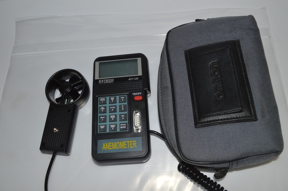 EXTECH INSTRUMENTS 451126 ANEMOMETER WITH OMRON CASE POWERS UP (TRU20)