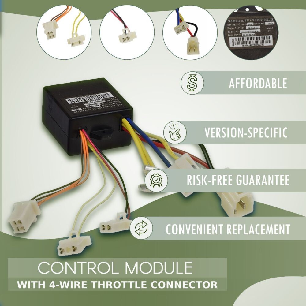 ZK2400-DP-LD Control Module with 4-Wire Throttle Connector for the Razor E175