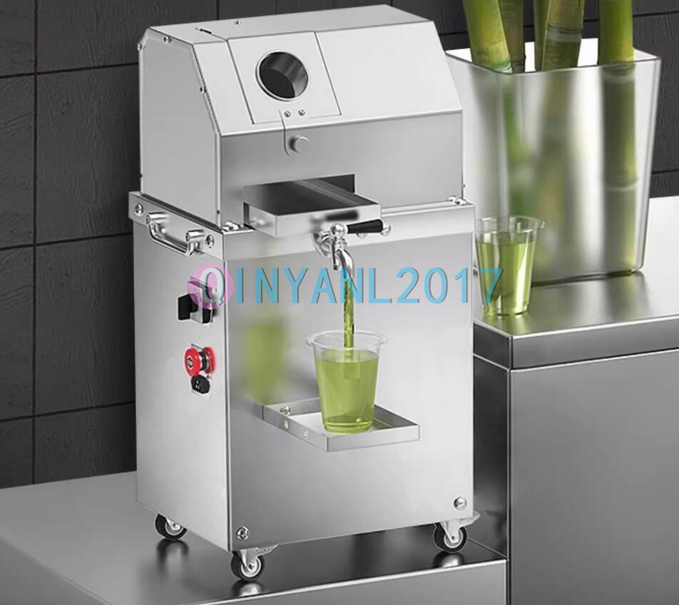 Automatic Electric Sugar Cane Juicer Sugarcane Juice Press Machine 220V