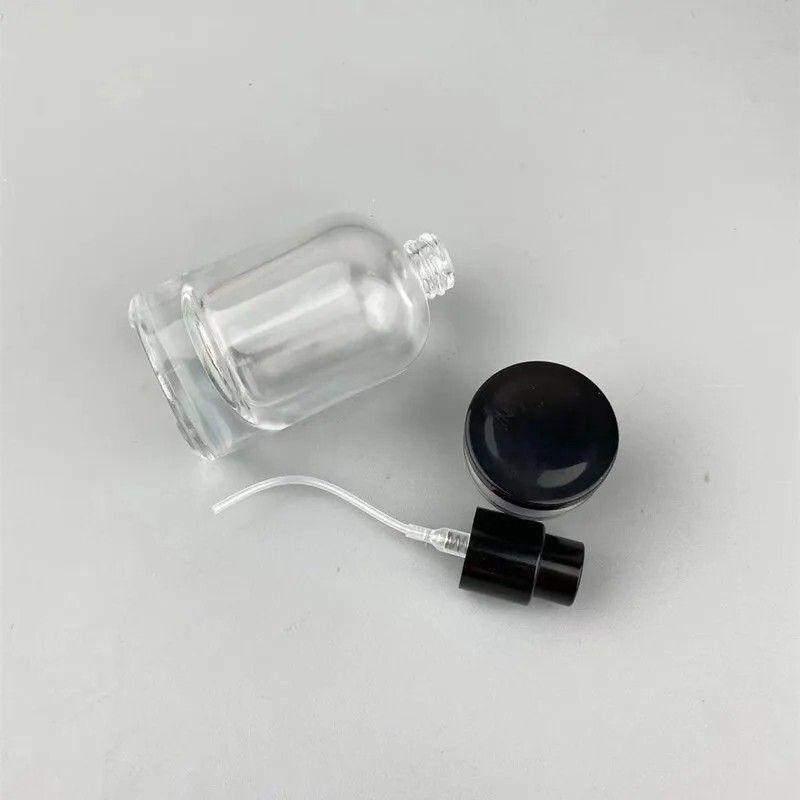 6Pcs - Empty Refillable Travel Glass Perfume Bottle With Spray Atomizer 30ml