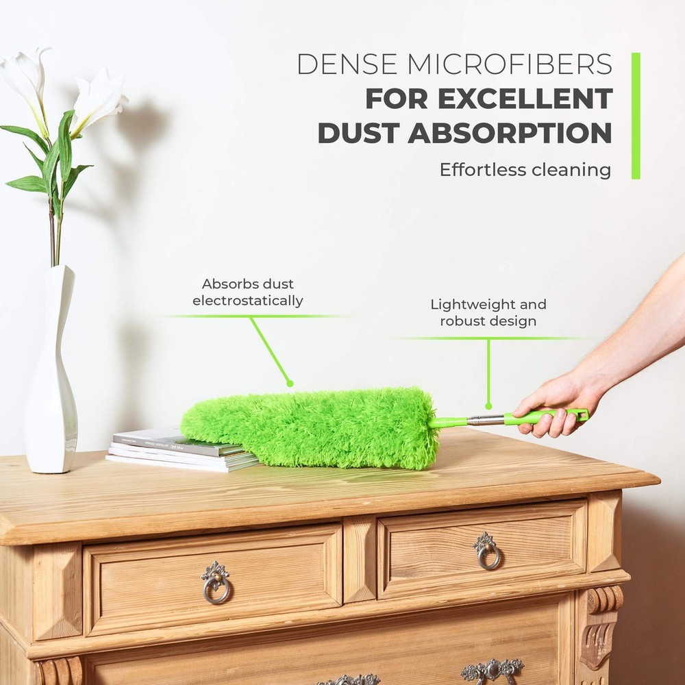 Extendable Microfiber Feather Duster, Feather Dusters for Cleaning, Ceiling F...