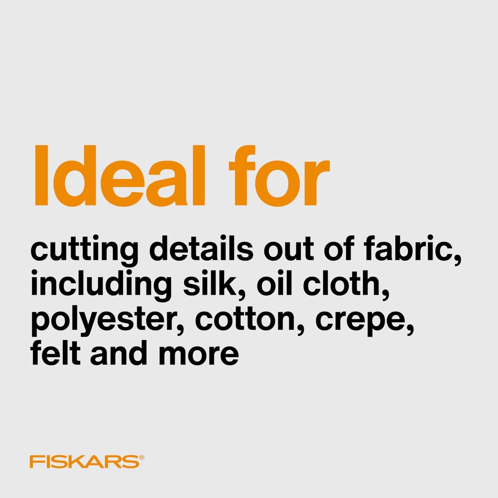 Fiskars Micro-Tip Spring Assisted Scissors, Precision Cutting Stainless Steel