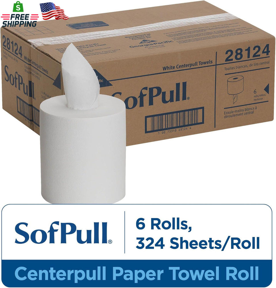 Georgia-Pacific Sofpull Centerpull Regular Capacity Premium Paper Towel, White,
