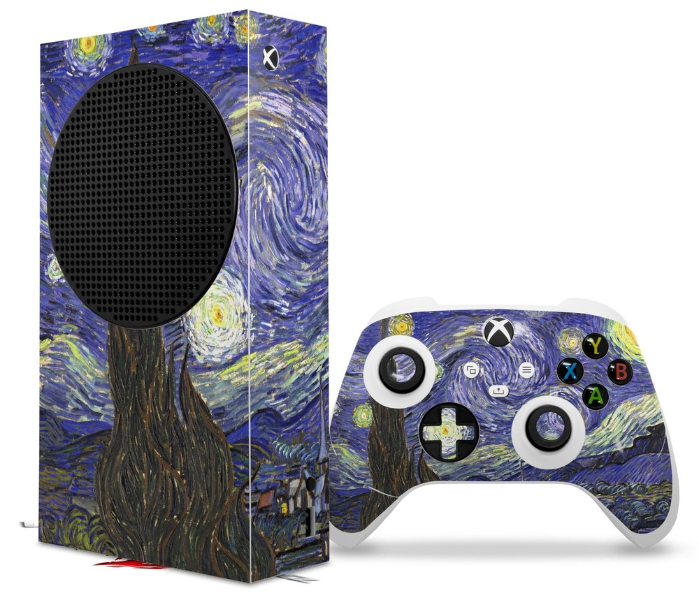 Skins XBOX Series S Console Controller Vincent Van Gogh Starry Night