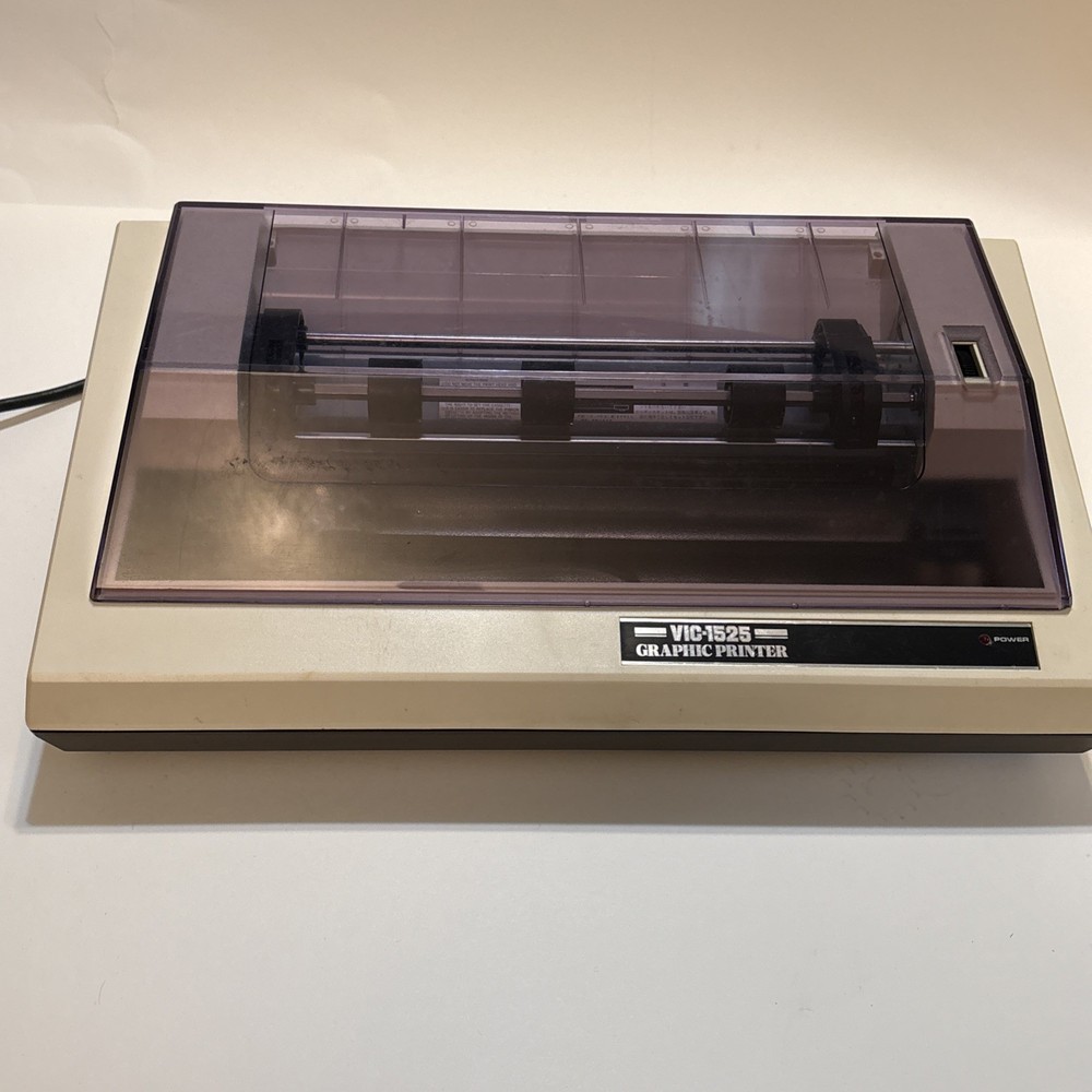 VTG Commodore VIC-1525 Graphic Printer Powers On PREOWNED NO BOX