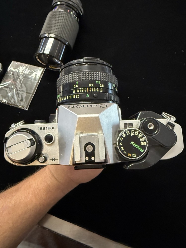 CANON AE-1 PROGRAM Camera, Lens, Flash W/Box