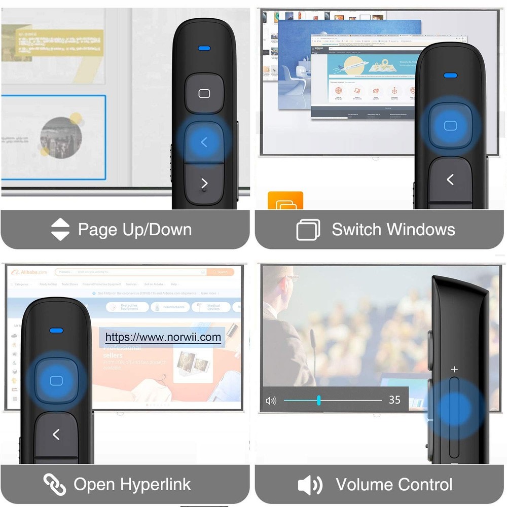 N29 Presentation Clicker Slide Pointer Clicker for Powerpoint Presentations, ...