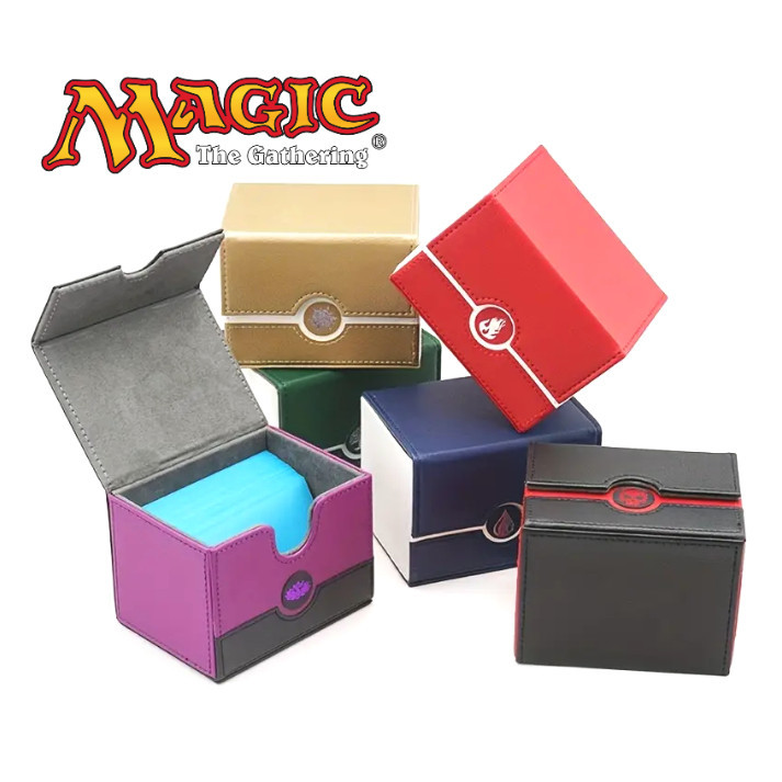 MAGIC: THE GATHERING MTG DECK CASE Leather Card Box (Choose Your Element)