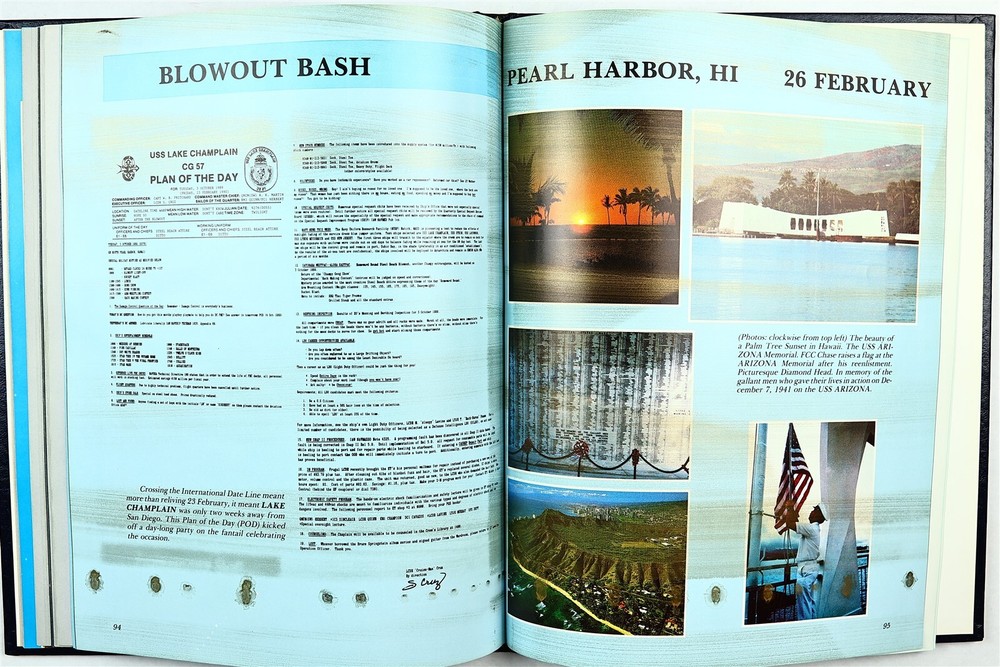 USS Lake Champlain (CG-57) 1989 1990 Westpac Deployment Cruise Book