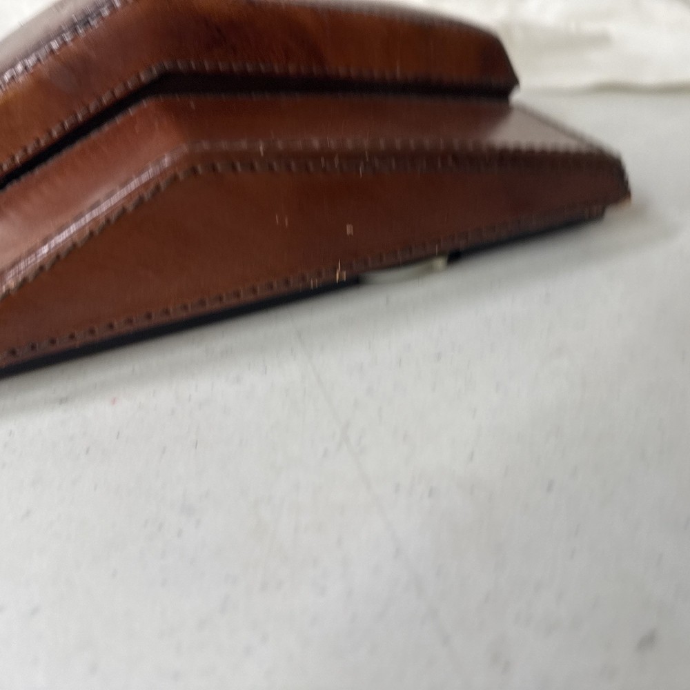 Northern Telecom Brown Leather Wrapped Push Button Telephone Prop
