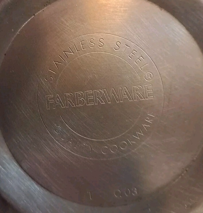 Farberware Stainless Steel Tea Kettle Silver 2 Quart Black Handles