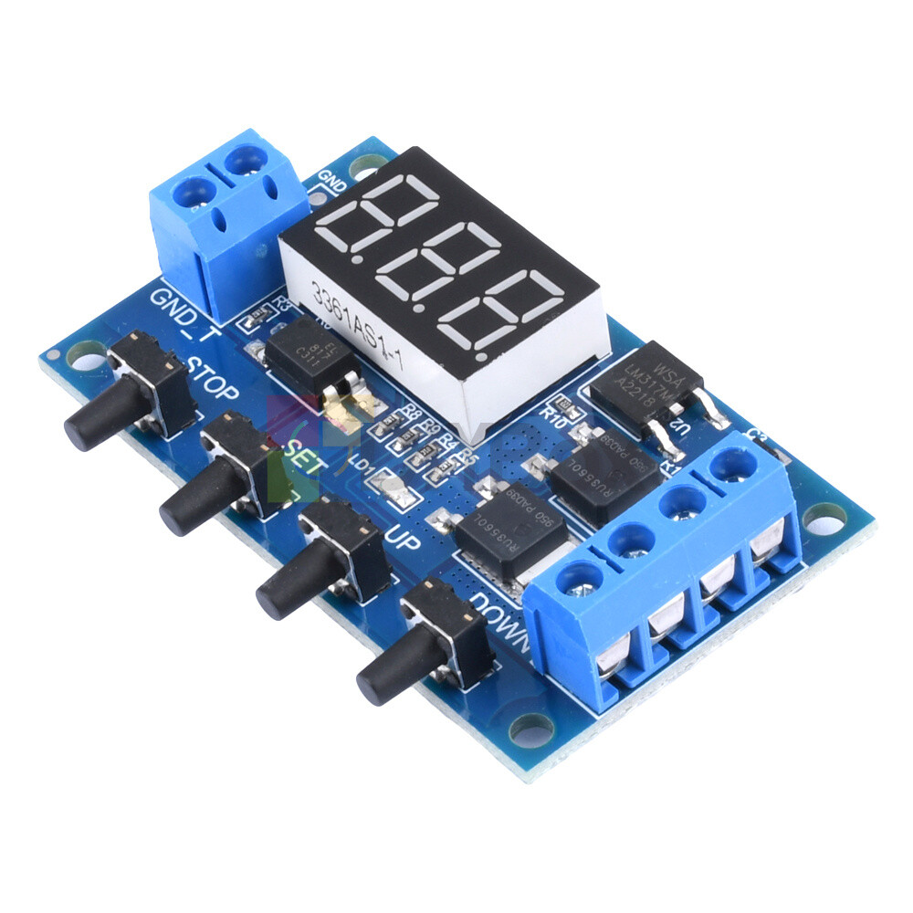 DC 5V-36V Trigger Cycle Timer Delay Relay Switch Circuit Module MOS Tube w/ Case