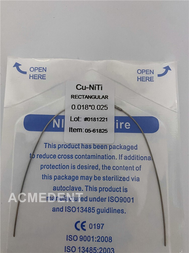 Dental Copper Niti Cu Wires Arch Ormco DAMON Q Rectangular Wire Stops Orthodonti