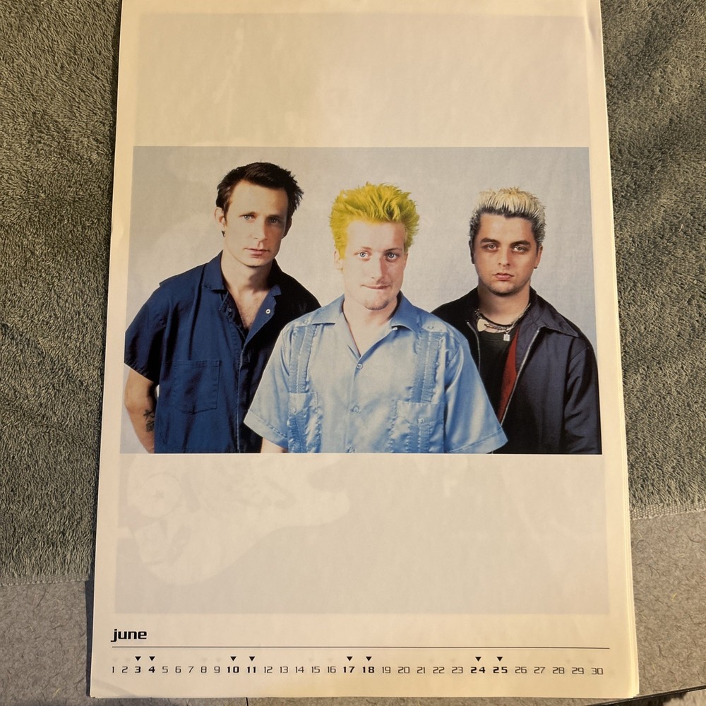 Green Day 2000 Calendar RARE!