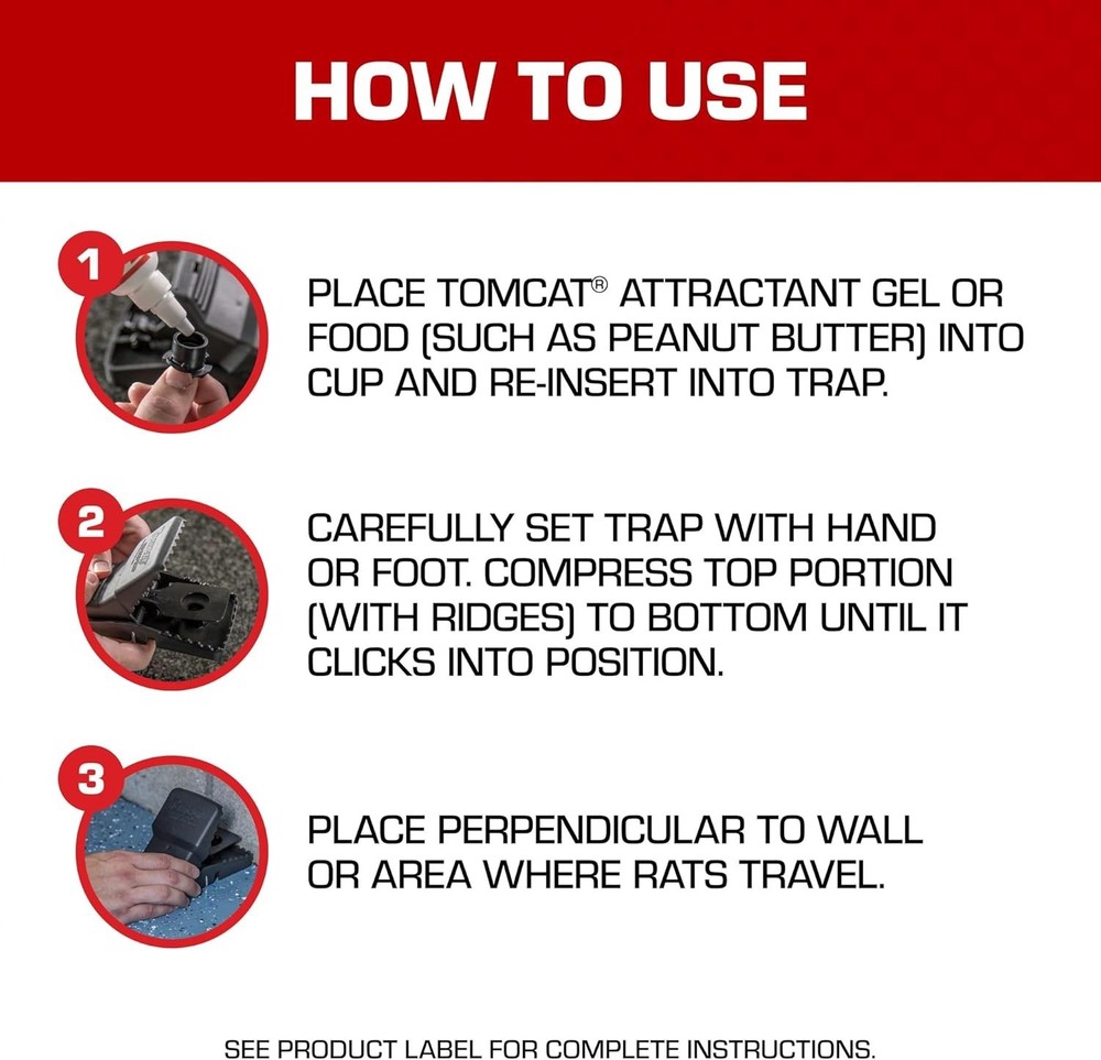 Highly Effective Rat Snap Trap - Compact Design for Indoor and Outdoor Use