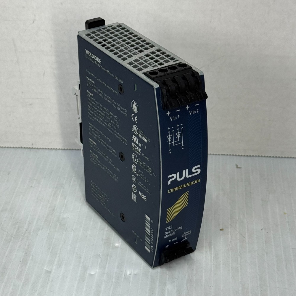 PULS YR2.DIODE Redundancy Module 12–48V DC DIN Rail