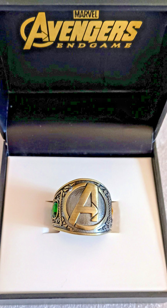 Marvel Avengers End Game Infinity Stones Class Ring Size 10 New NOS 2019 Box